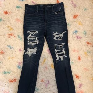 American Eagle Ripped Blue Jeans